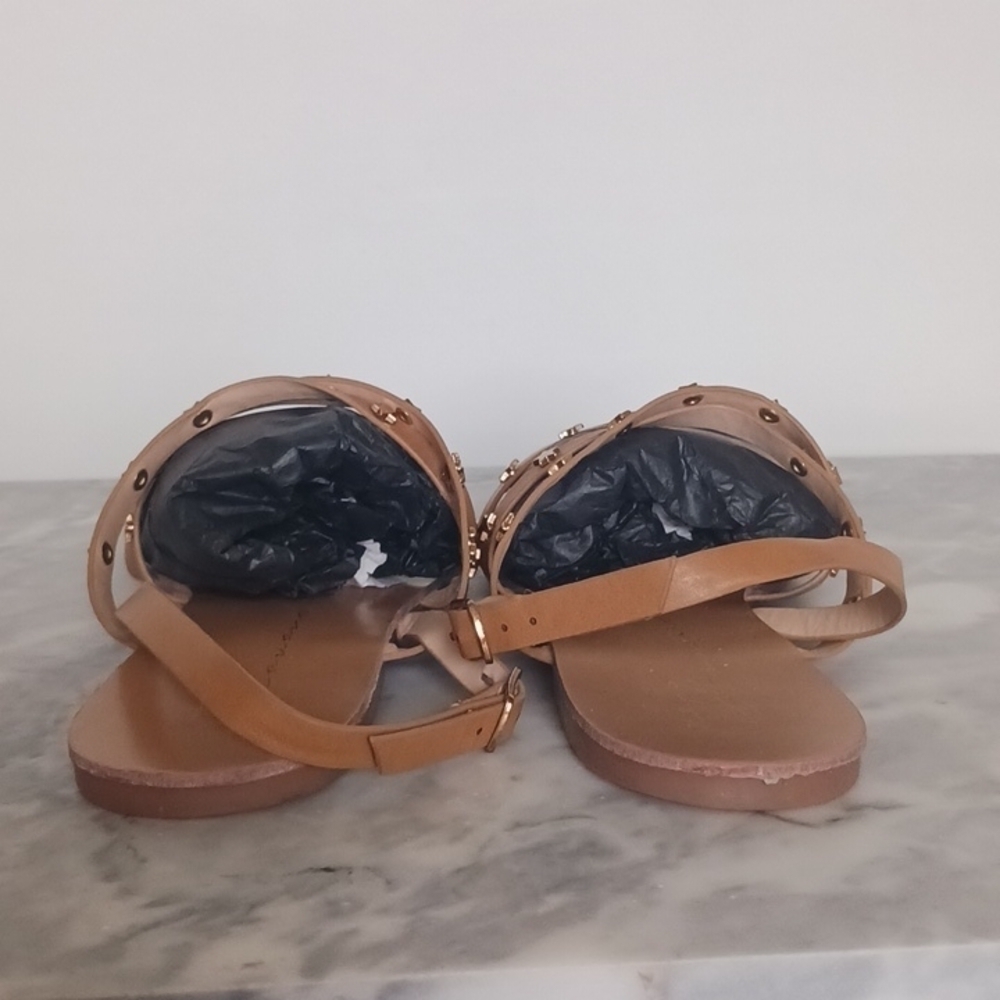 Vintage Havana Flat Strappy Star Stud Sandals,  Size 10 - Picture 3 of 10